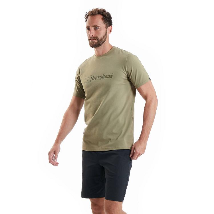 Pánska Tričko Berghaus Organic Big Logo Zelene Slovensko 4203DKTFX
